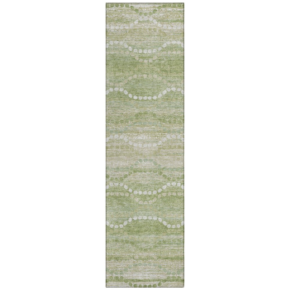 Machine Washable Indoor/Outdoor Chantille ACN2030 Sage 2'3" x 7'6" Runner Rug. Picture 1