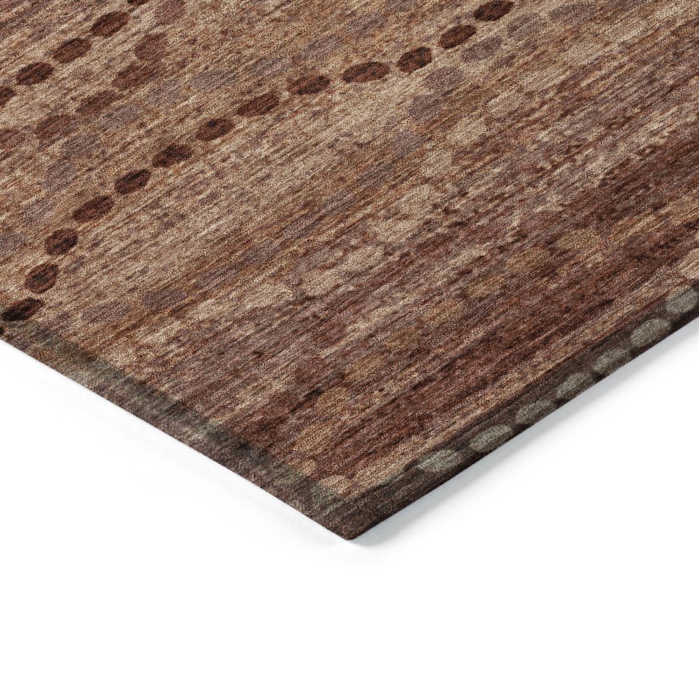 Machine Washable Indoor/Outdoor Chantille ACN2031 Paprika 1'8" x 2'6" Rug. Picture 3