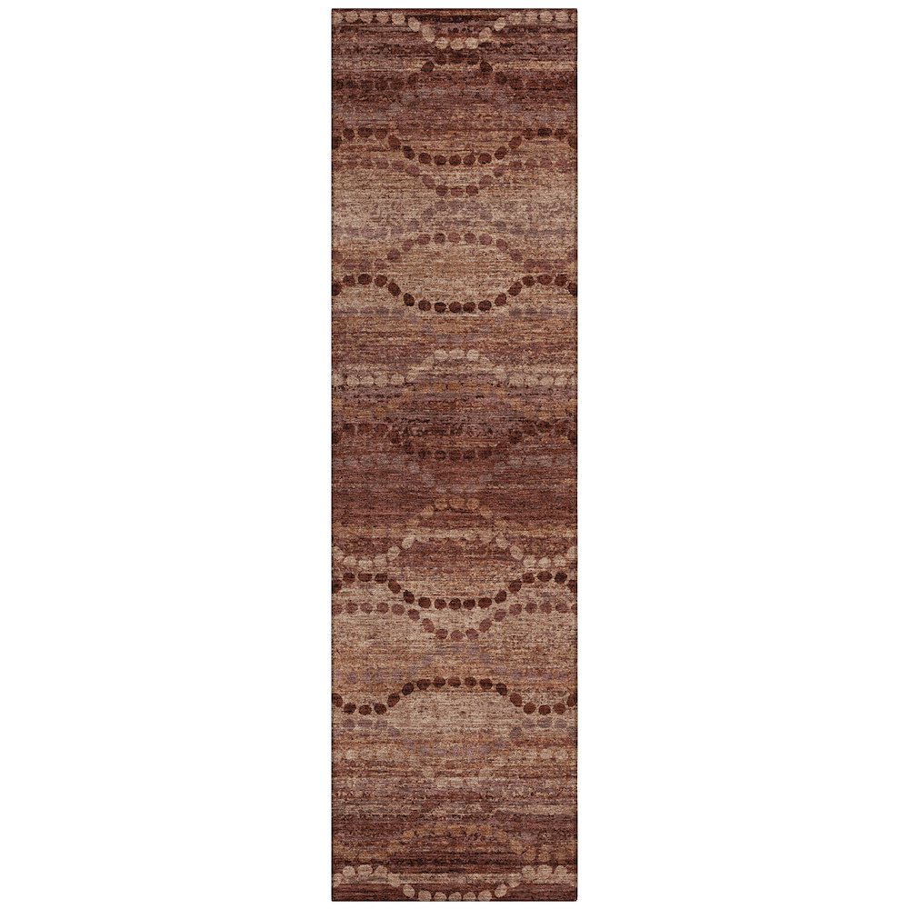 Machine Washable Indoor/Outdoor Chantille ACN2031 Paprika 2'3" x 7'6" Runner Rug. Picture 1