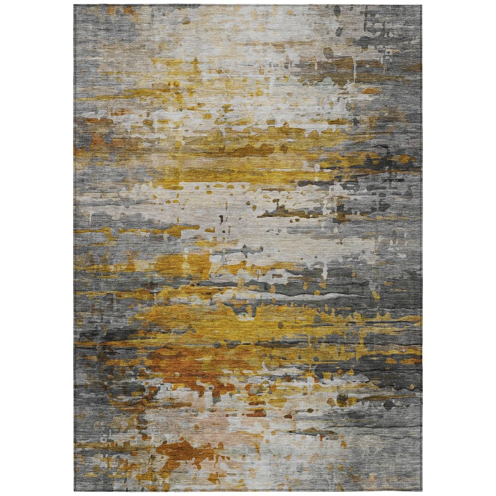 Machine Washable Indoor/Outdoor Chantille ACN2034 Copper 2'6" x 3'10" Rug. Picture 1