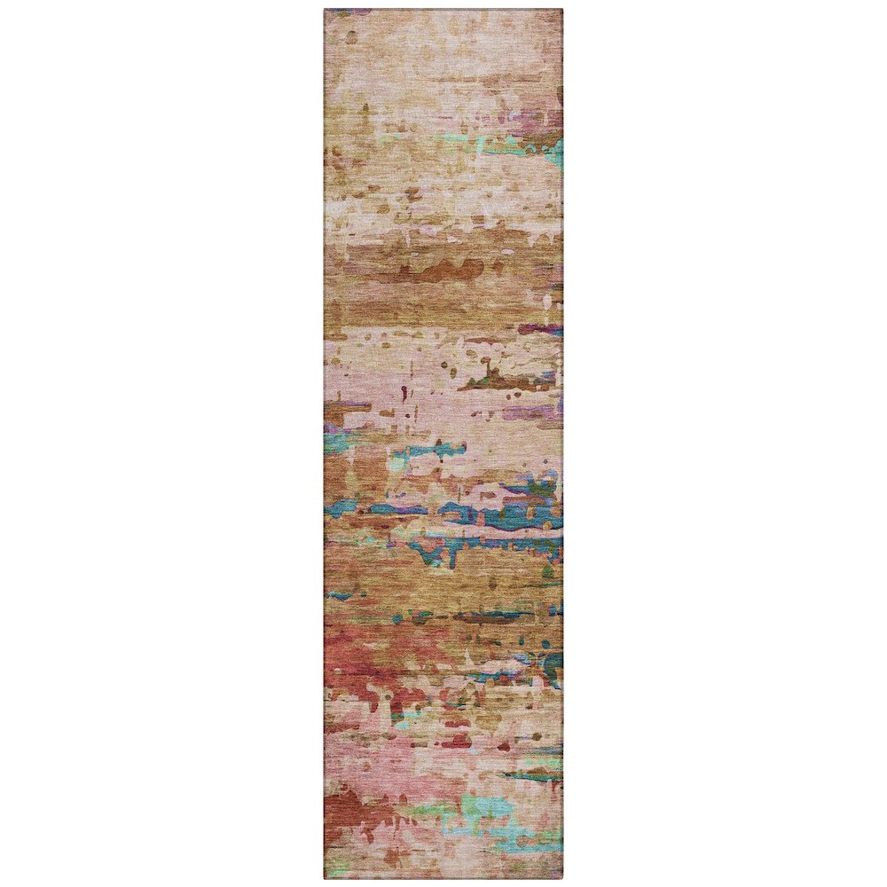 Machine Washable Indoor/Outdoor Chantille ACN2035 Sage 2'3" x 7'6" Runner Rug. Picture 1
