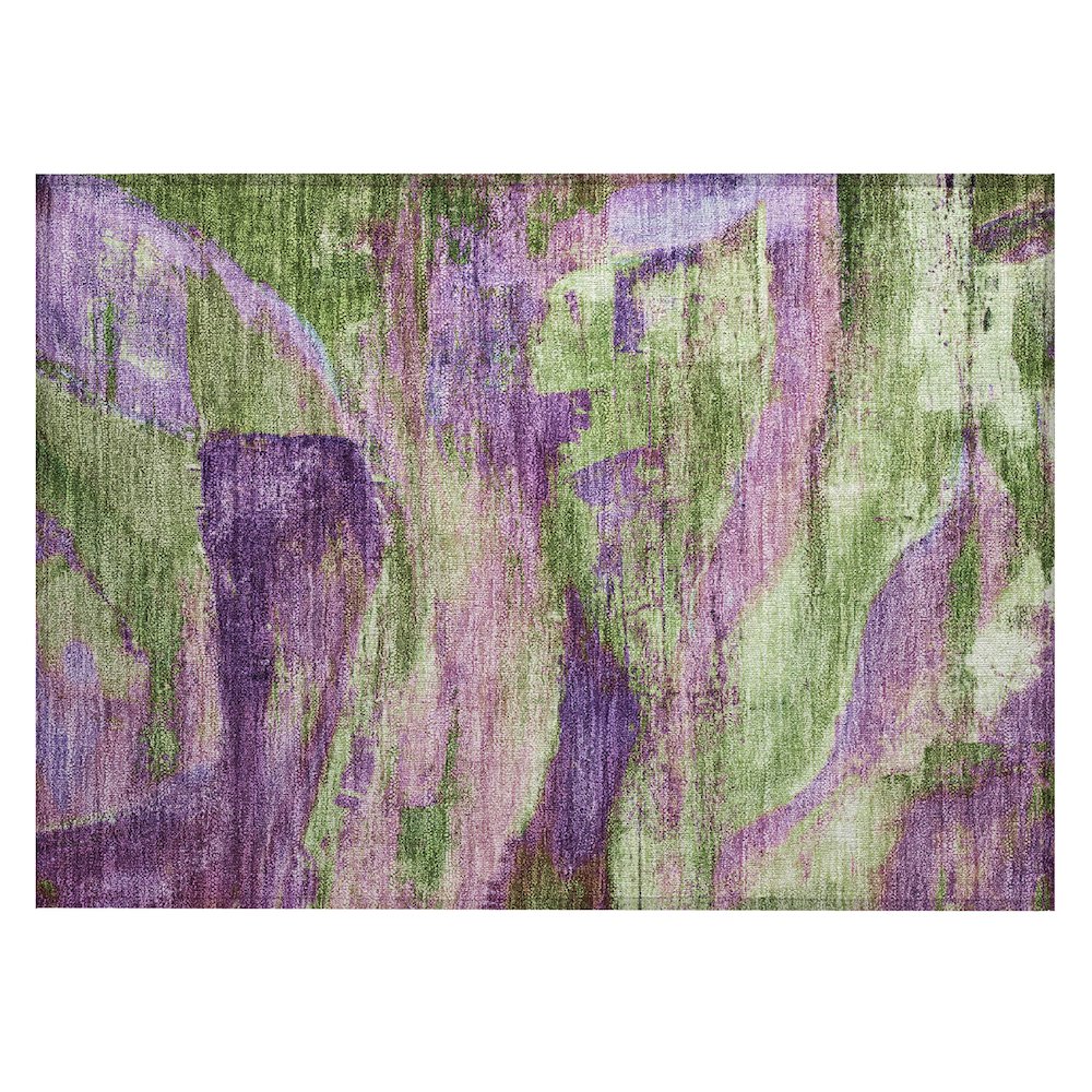 Machine Washable Indoor/Outdoor Chantille ACN2040 Purple 1'8" x 2'6" Rug. Picture 1