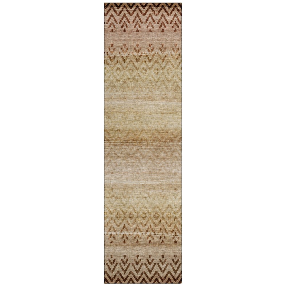 Machine Washable Indoor/Outdoor Chantille ACN2042 Beige 2'3" x 7'6" Runner Rug. Picture 1