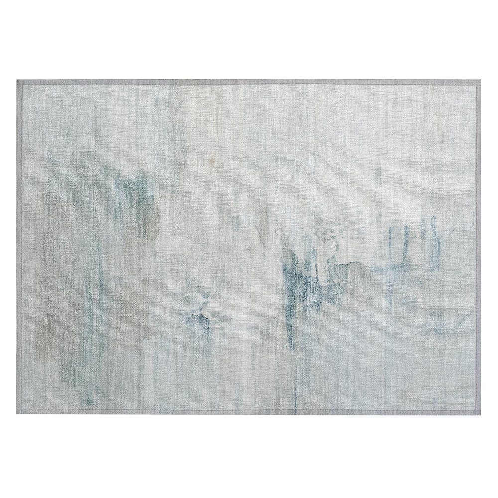 Machine Washable Indoor/Outdoor Chantille ACN2044 Sky 1'8" x 2'6" Rug. Picture 1
