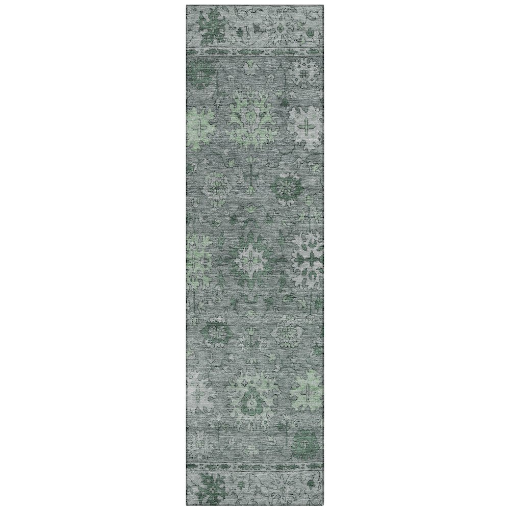 Machine Washable Indoor/Outdoor Chantille ACN2051 Aloe 2'3" x 7'6" Runner Rug. Picture 1