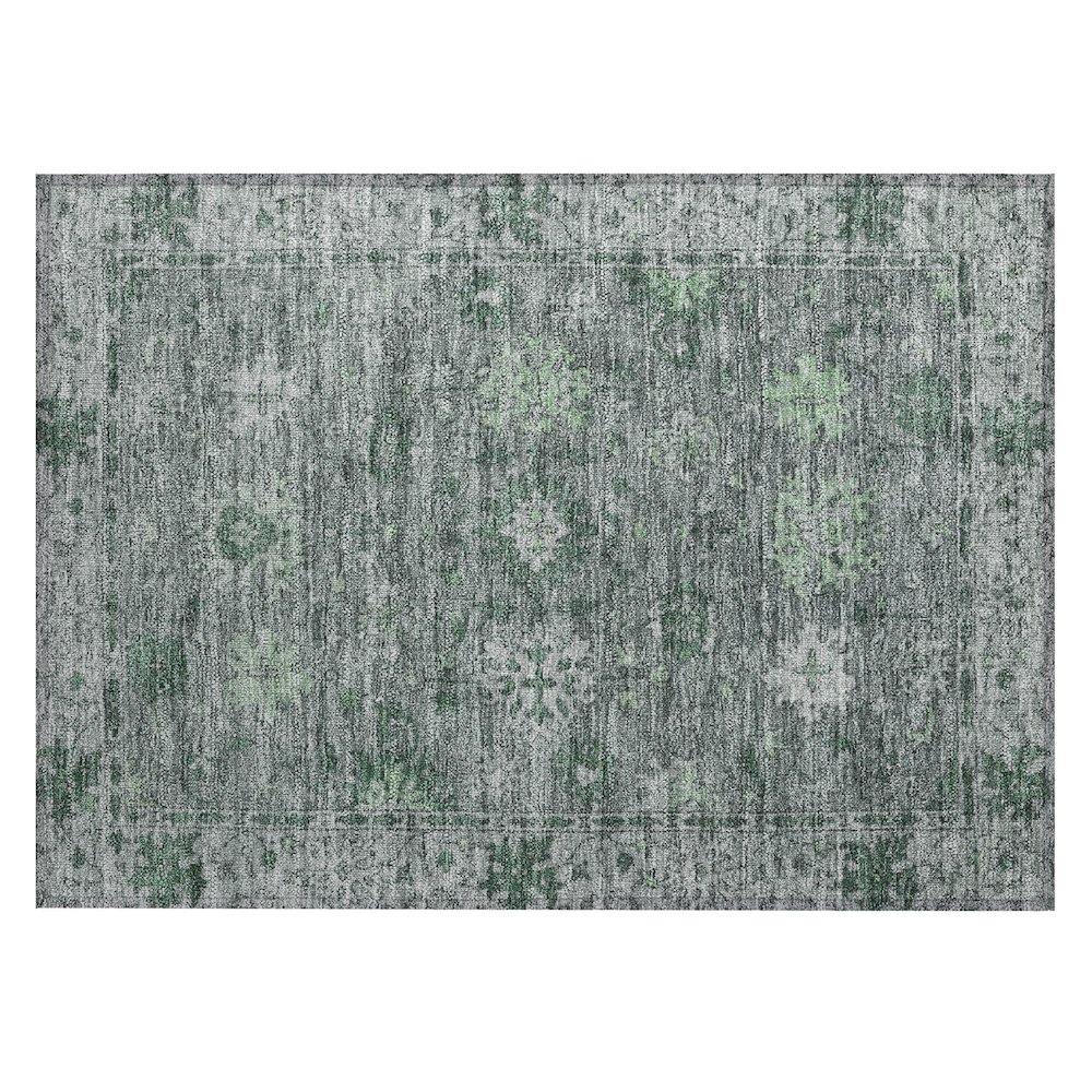 Machine Washable Indoor/Outdoor Chantille ACN2051 Aloe 1'8" x 2'6" Rug. Picture 1