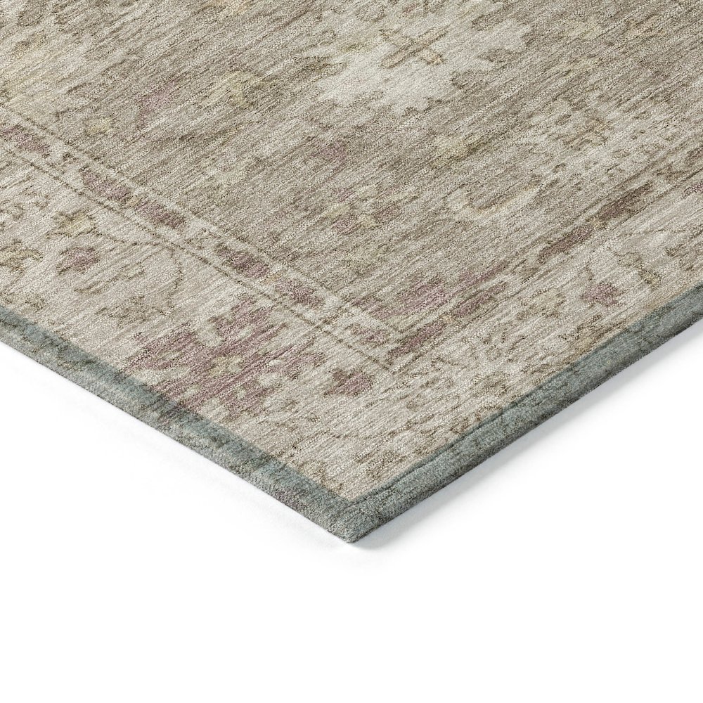 Machine Washable Indoor/Outdoor Chantille ACN2051 Khaki 1'8" x 2'6" Rug. Picture 3