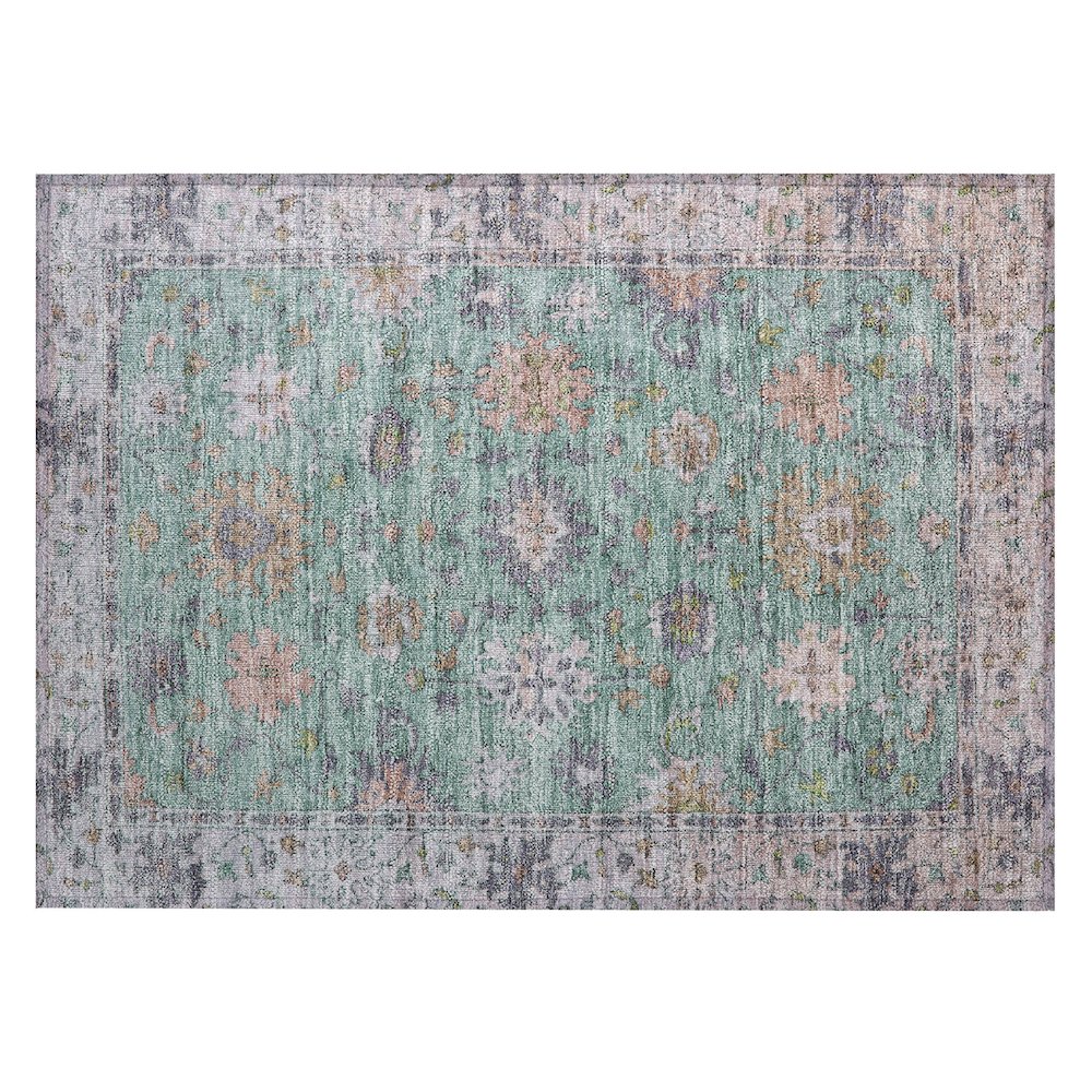 Machine Washable Indoor/Outdoor Chantille ACN2052 Mint 1'8" x 2'6" Rug. Picture 1