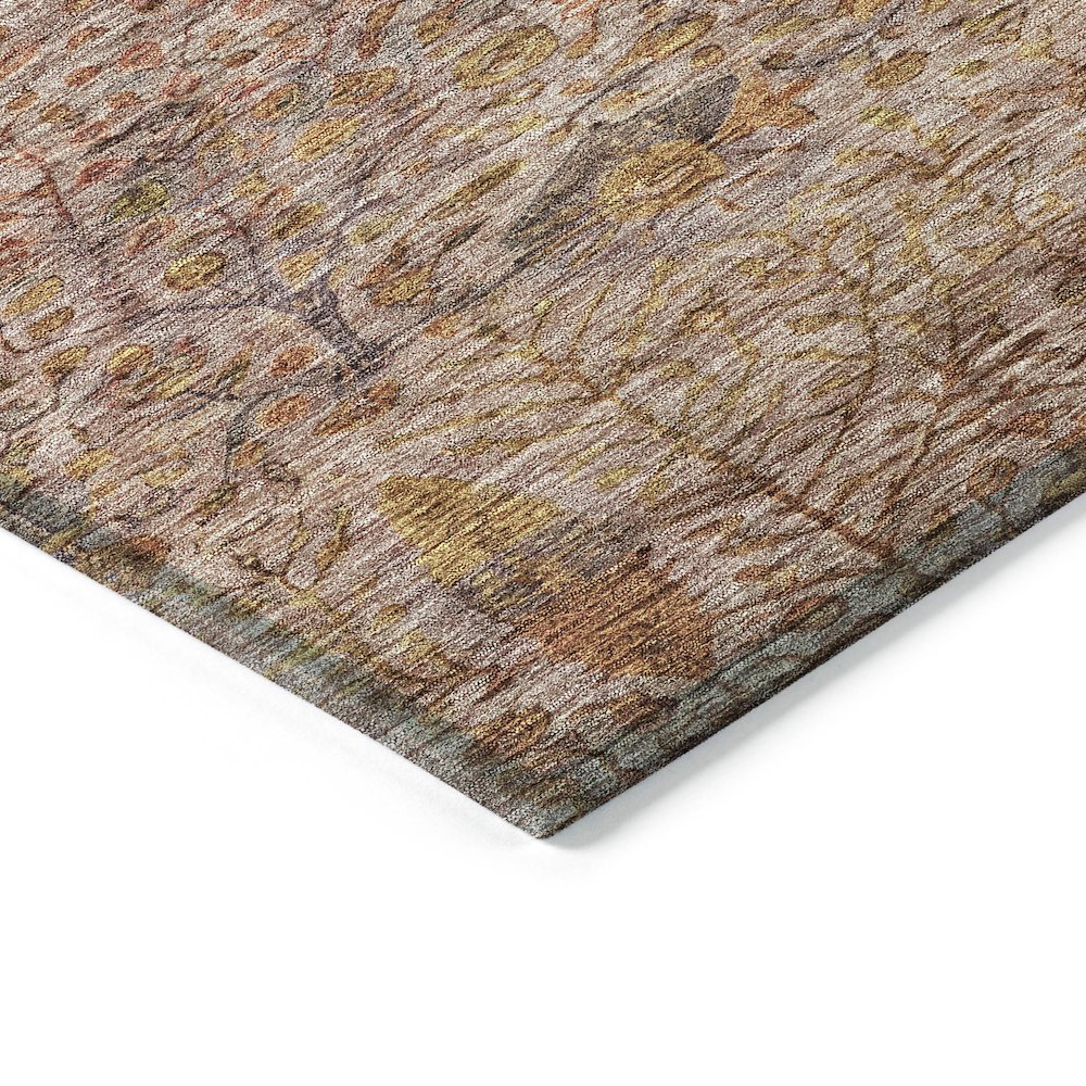 Machine Washable Indoor/Outdoor Chantille ACN2053 Terracotta 1'8" x 2'6" Rug. Picture 3