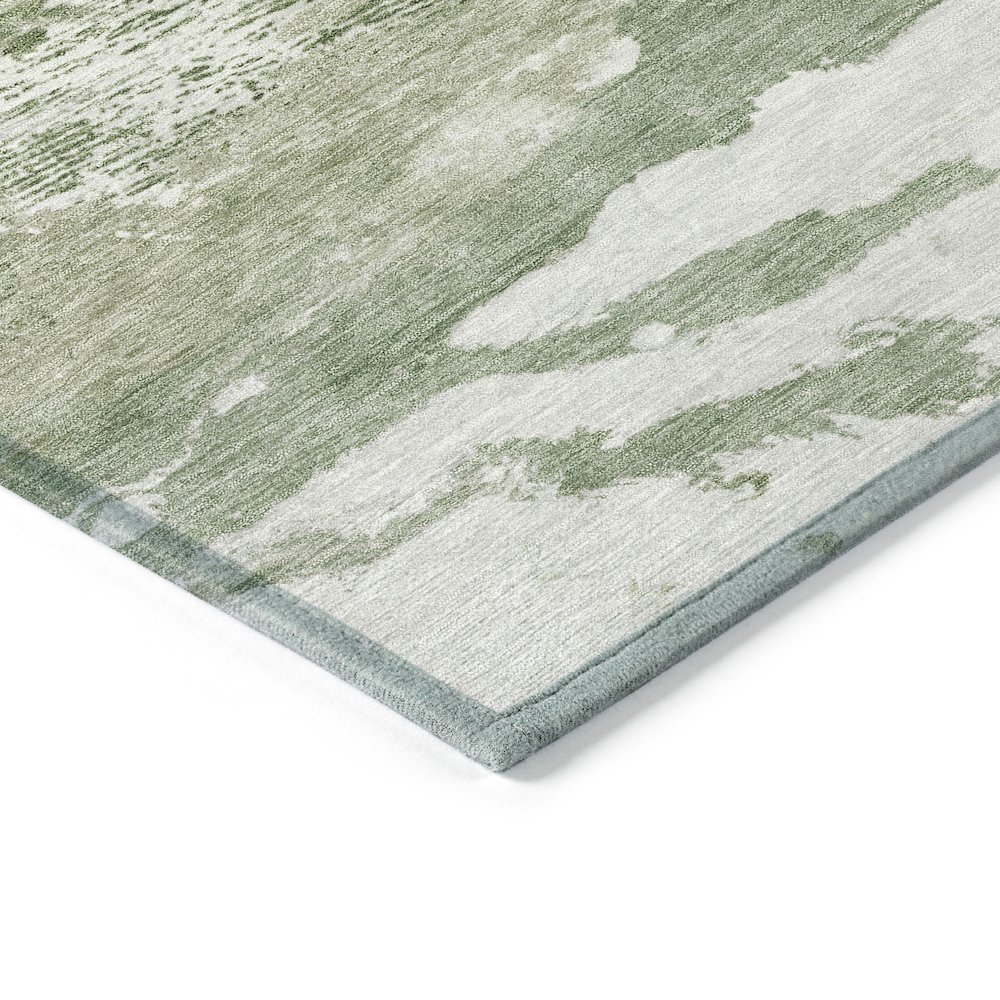 Machine Washable Indoor/Outdoor Chantille ACN2054 Green 1'8" x 2'6" Rug. Picture 3