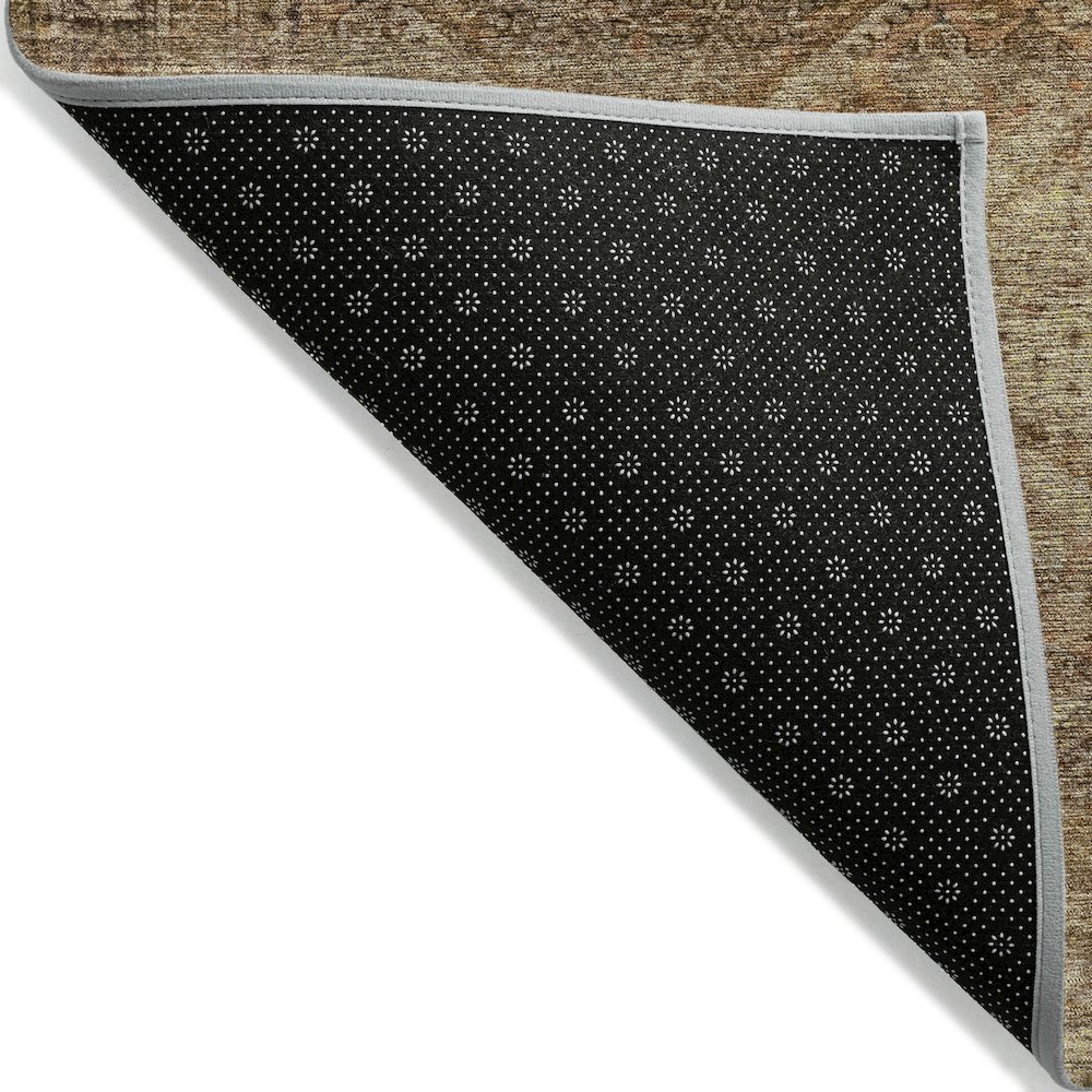 Machine Washable Indoor/Outdoor Chantille ACN2060 Khaki 1'8" x 2'6" Rug. Picture 2