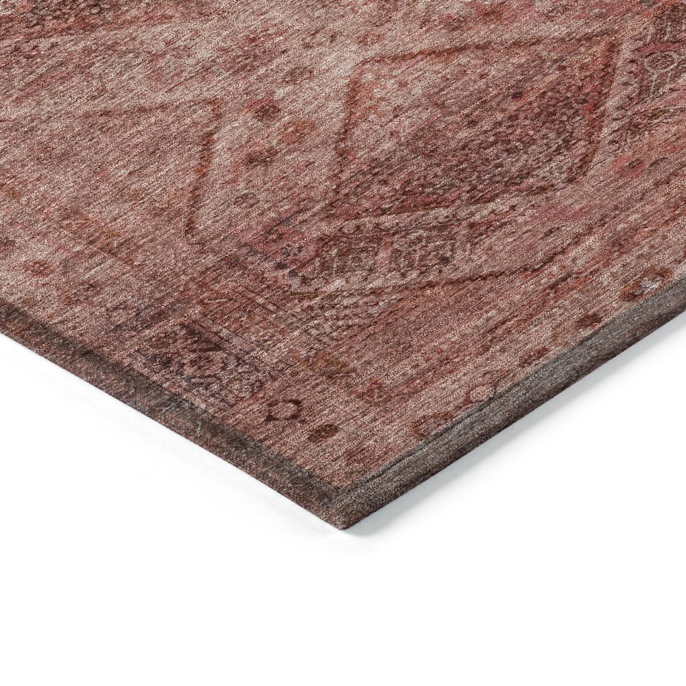 Machine Washable Indoor/Outdoor Chantille ACN2060 Pink 1'8" x 2'6" Rug. Picture 3