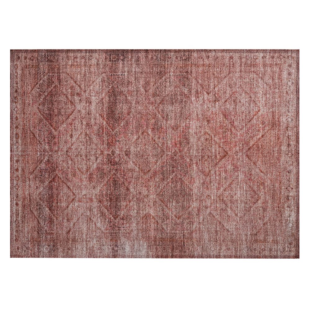 Machine Washable Indoor/Outdoor Chantille ACN2060 Pink 1'8" x 2'6" Rug. Picture 1