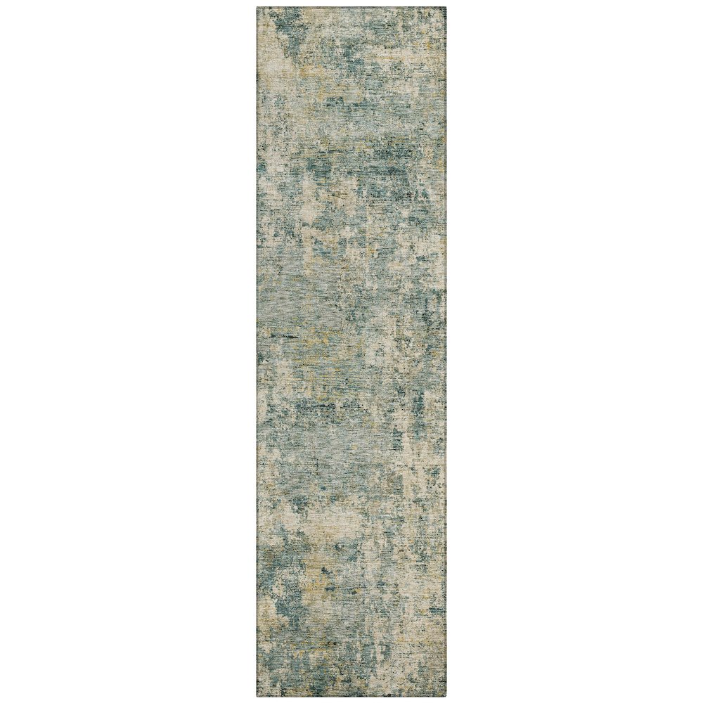 Machine Washable Indoor/Outdoor Chantille ACN2061 Aloe 2'3" x 7'6" Runner Rug. Picture 1