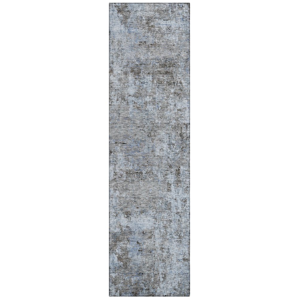 Machine Washable Indoor/Outdoor Chantille ACN2061 Blue 2'3" x 7'6" Runner Rug. Picture 1