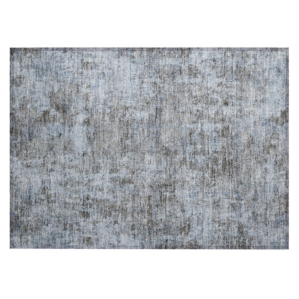 Machine Washable Indoor/Outdoor Chantille ACN2061 Blue 1'8" x 2'6" Rug. Picture 1
