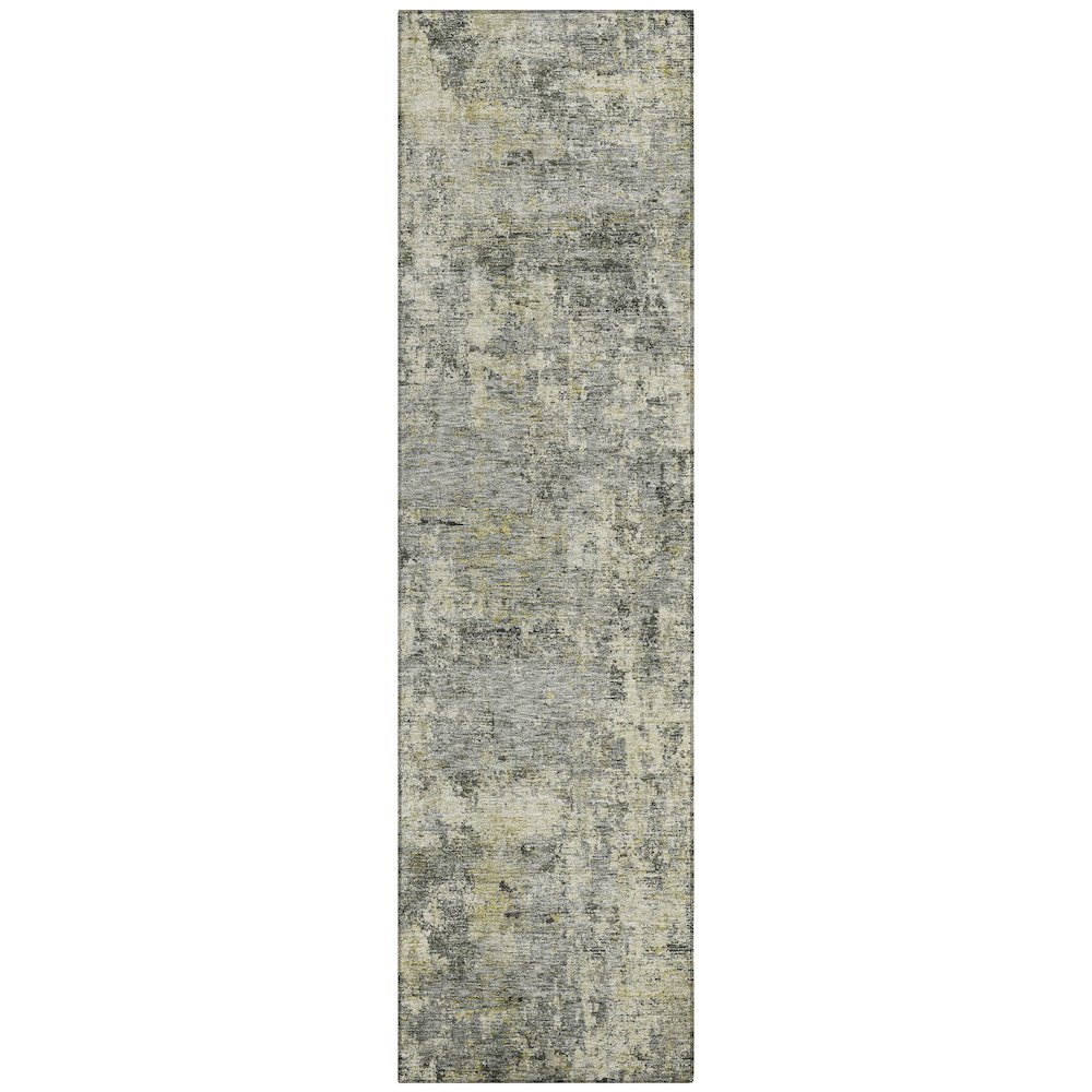 Machine Washable Indoor/Outdoor Chantille ACN2061 Pewter 2'3" x 7'6" Runner Rug. Picture 1