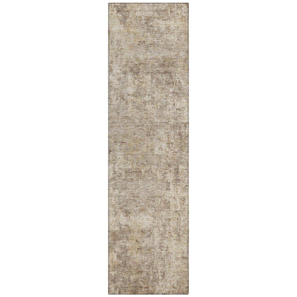 Machine Washable Indoor/Outdoor Chantille ACN2061 Taupe 2'3" x 7'6" Runner Rug. Picture 1