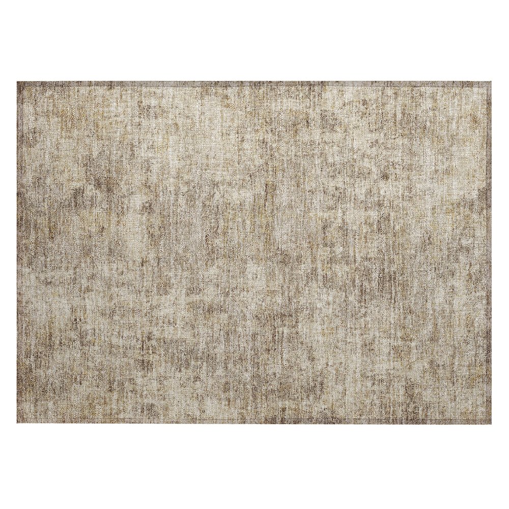 Machine Washable Indoor/Outdoor Chantille ACN2061 Taupe 1'8" x 2'6" Rug. Picture 1