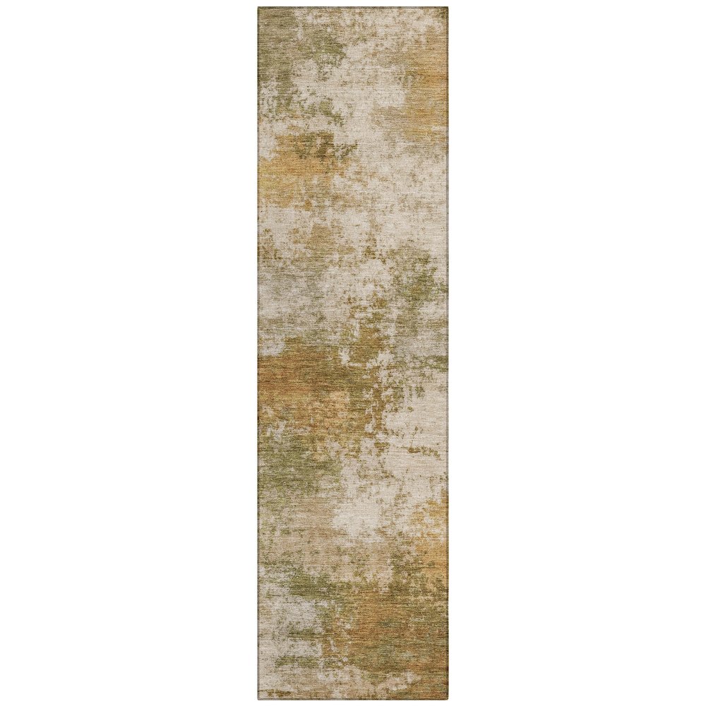 Machine Washable Indoor/Outdoor Chantille ACN2064 Copper 2'3" x 7'6" Runner Rug. Picture 1