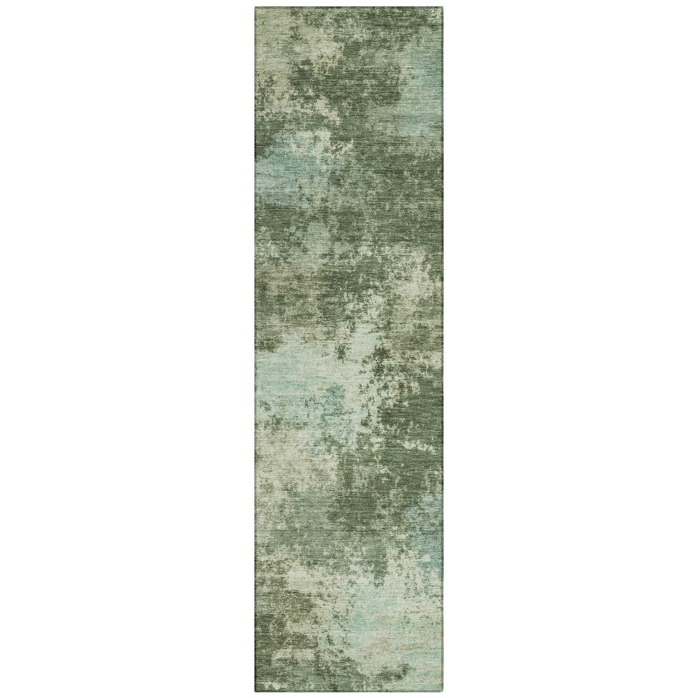 Machine Washable Indoor/Outdoor Chantille ACN2065 Aloe 2'3" x 7'6" Runner Rug. Picture 1