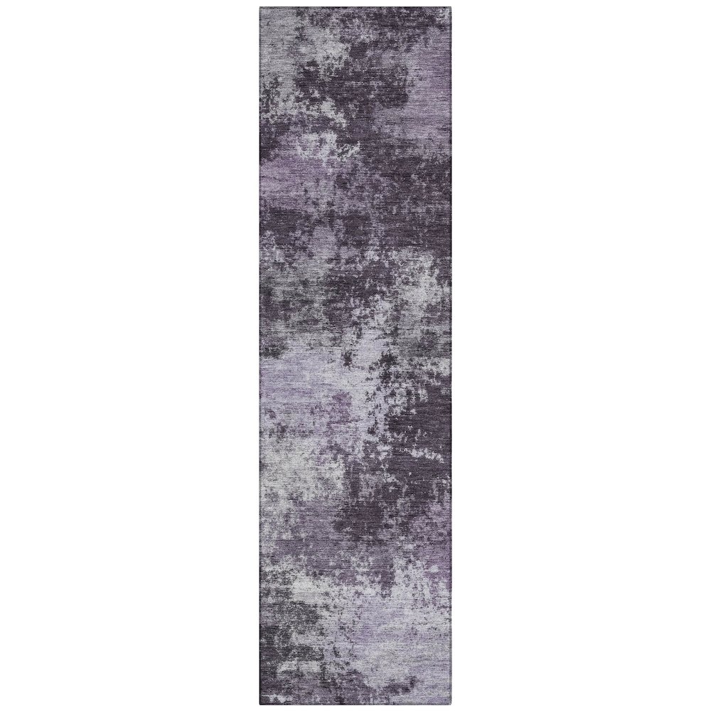 Machine Washable Indoor/Outdoor Chantille ACN2065 Purple 2'3" x 7'6" Runner Rug. Picture 1