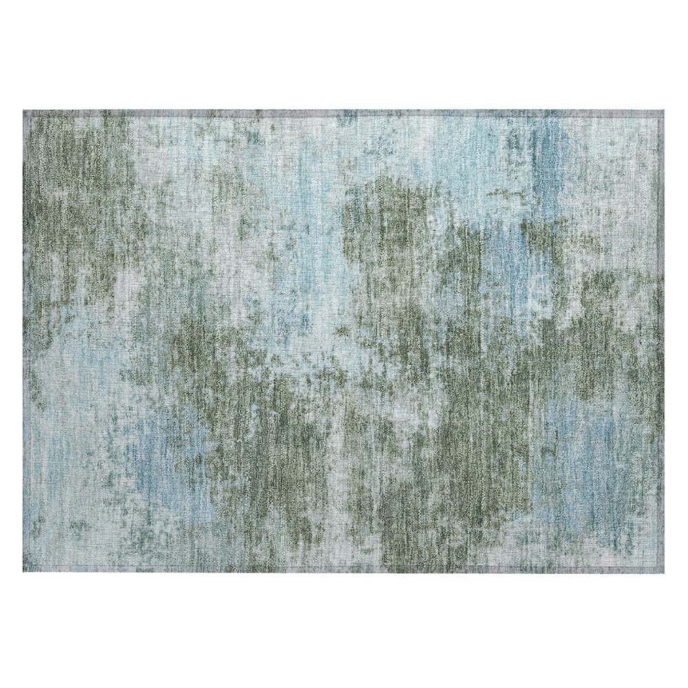Machine Washable Indoor/Outdoor Chantille ACN2065 Sage 1'8" x 2'6" Rug. Picture 1