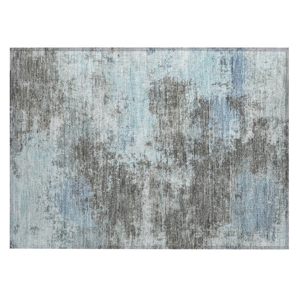 Machine Washable Indoor/Outdoor Chantille ACN2065 Taupe 1'8" x 2'6" Rug. Picture 1