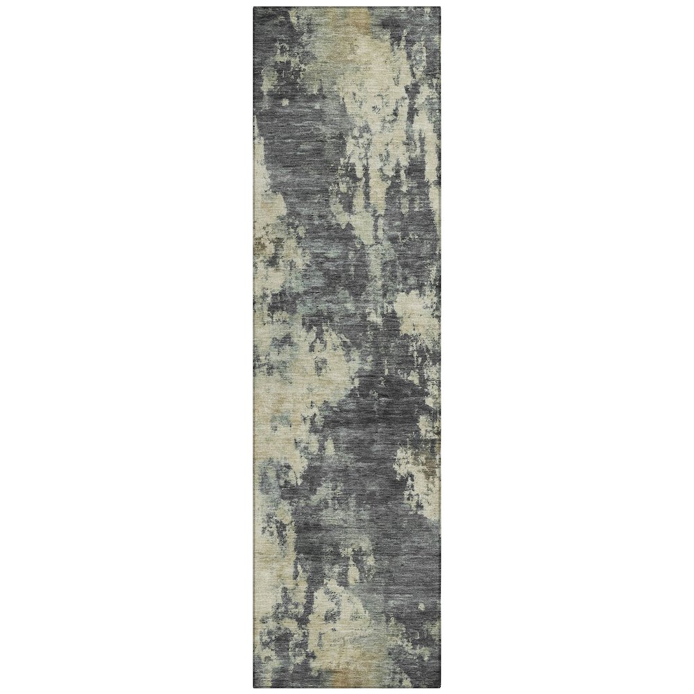Machine Washable Indoor/Outdoor Chantille ACN2066 Gray 2'3" x 7'6" Runner Rug. Picture 1
