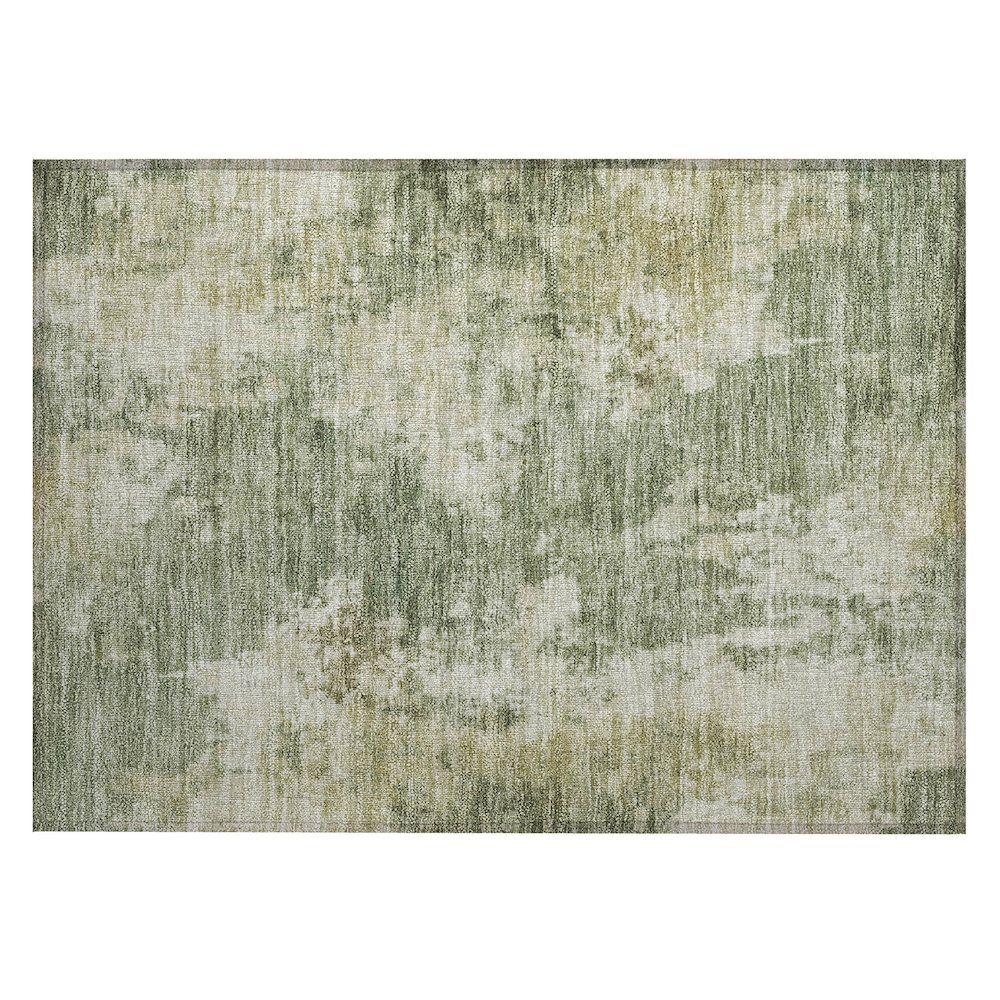 Machine Washable Indoor/Outdoor Chantille ACN2066 Sage 1'8" x 2'6" Rug. Picture 1