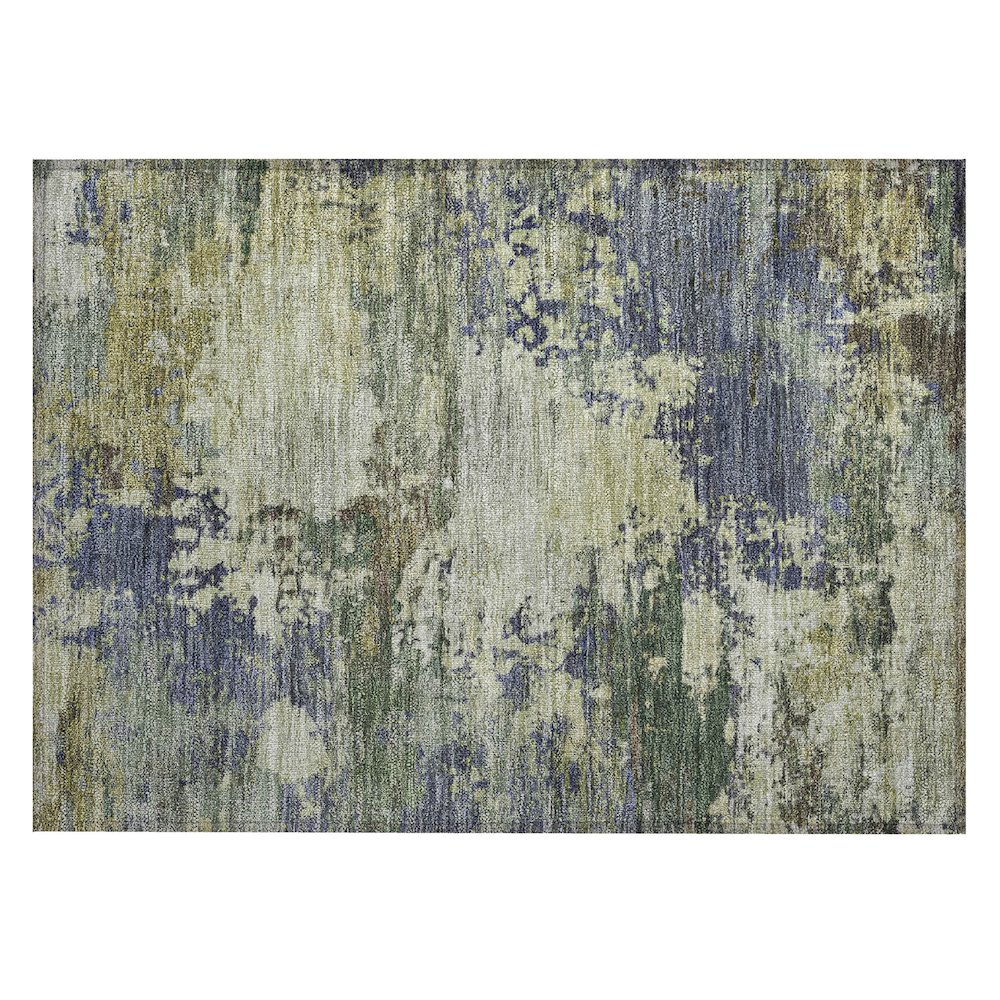Machine Washable Indoor/Outdoor Chantille ACN2067 Purple 1'8" x 2'6" Rug. Picture 1
