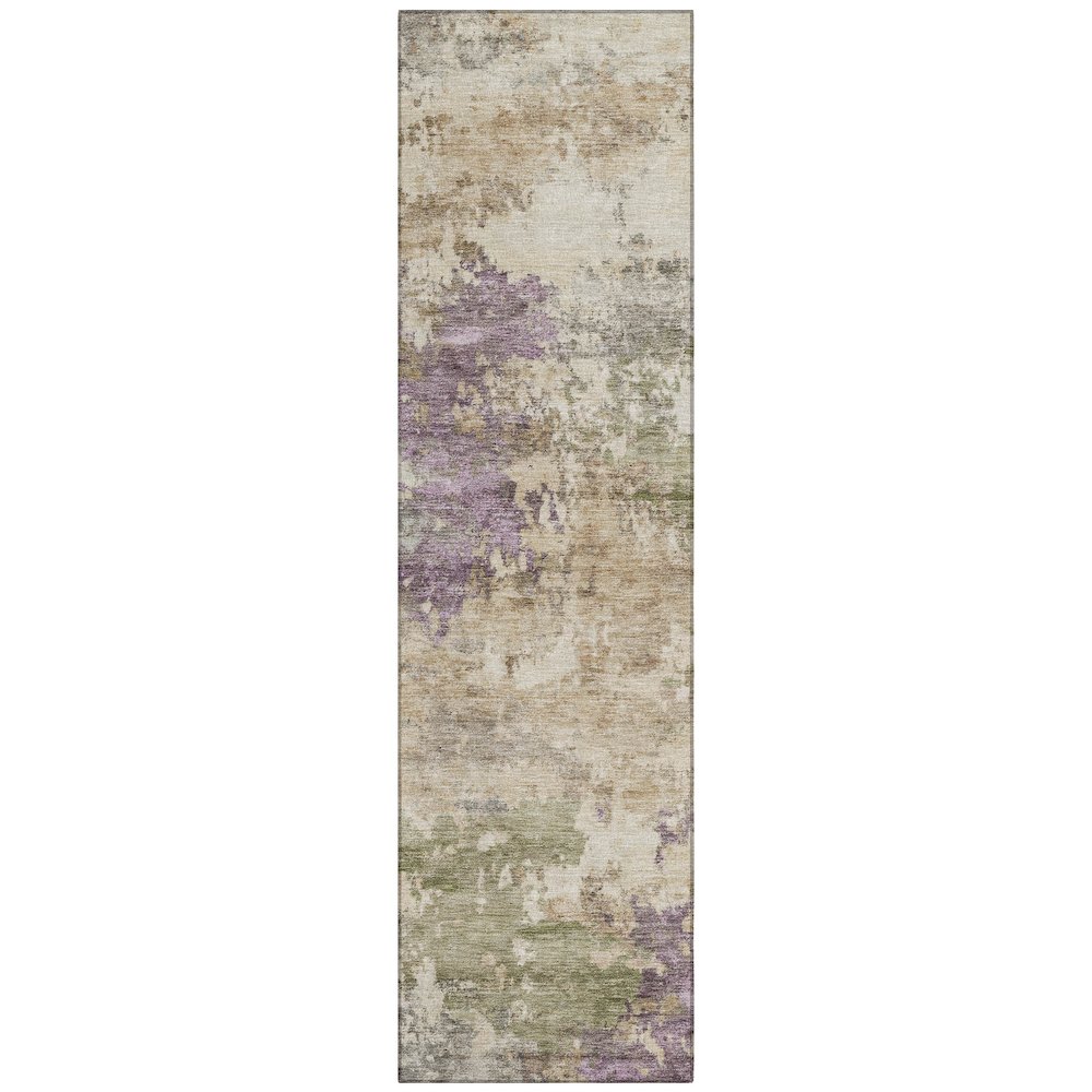 Machine Washable Indoor/Outdoor Chantille ACN2068 Beige 2'3" x 7'6" Runner Rug. Picture 1