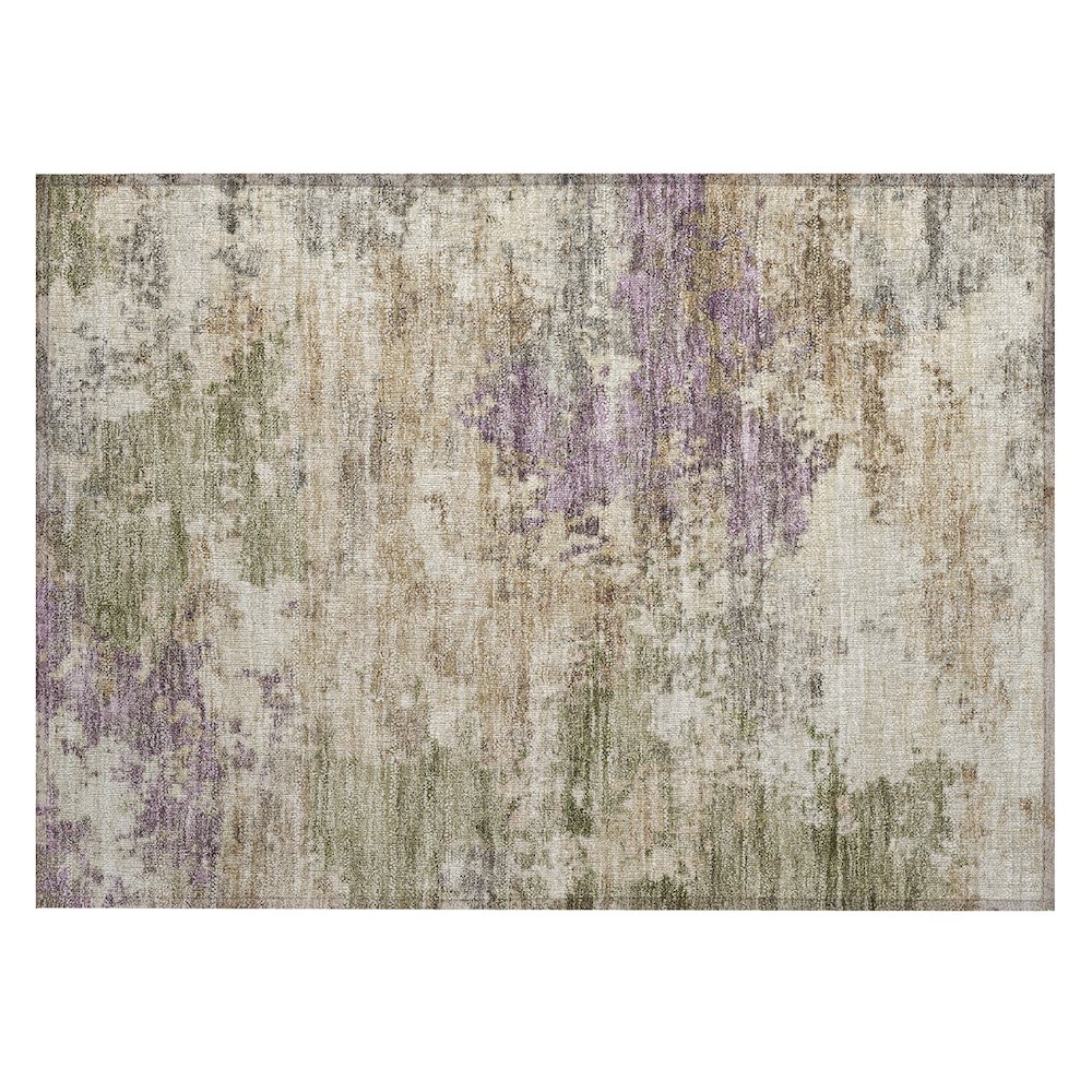 Machine Washable Indoor/Outdoor Chantille ACN2068 Beige 1'8" x 2'6" Rug. Picture 1