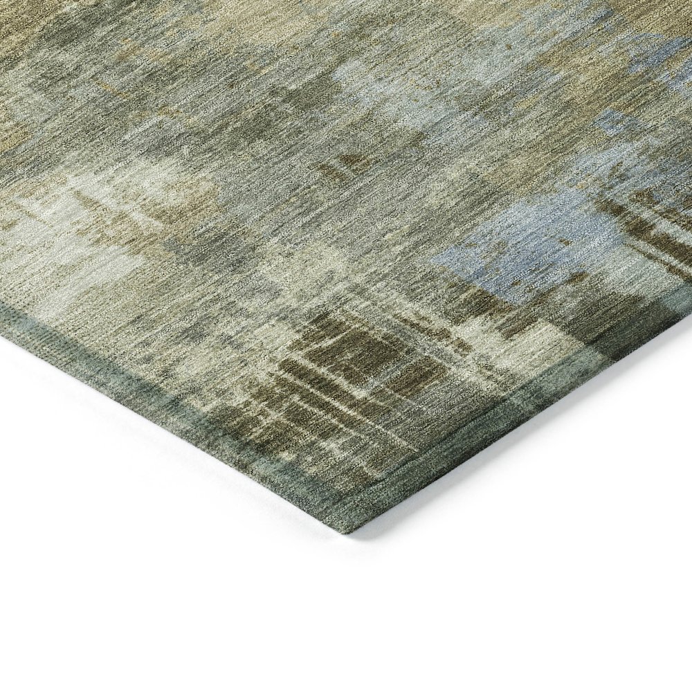 Machine Washable Indoor/Outdoor Chantille ACN2069 Green 1'8" x 2'6" Rug. Picture 3