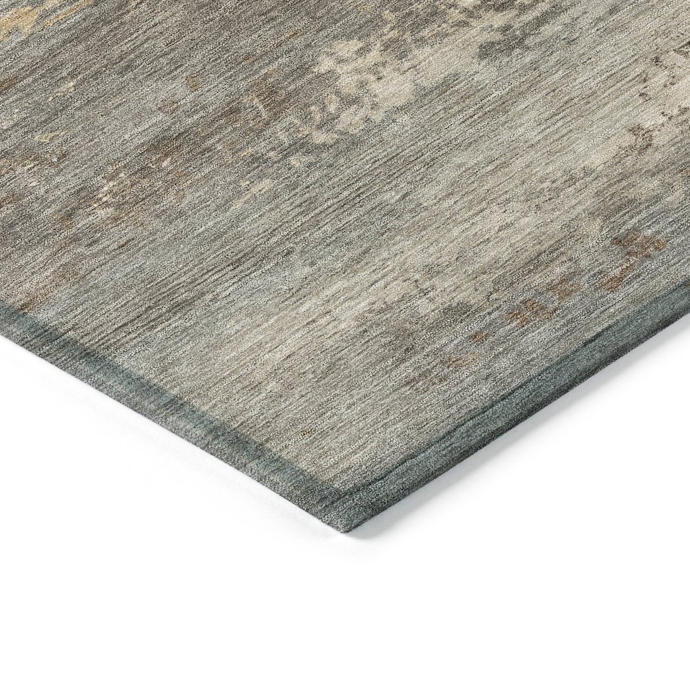 Machine Washable Indoor/Outdoor Chantille ACN2071 Brown 1'8" x 2'6" Rug. Picture 3