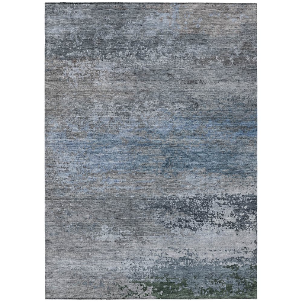 Machine Washable Indoor/Outdoor Chantille ACN2071 Pewter 2'6" x 3'10" Rug. Picture 1
