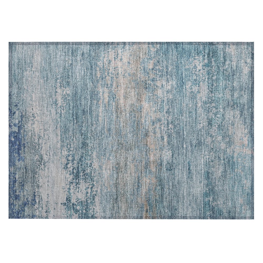 Machine Washable Indoor/Outdoor Chantille ACN2071 Sky 1'8" x 2'6" Rug. Picture 1