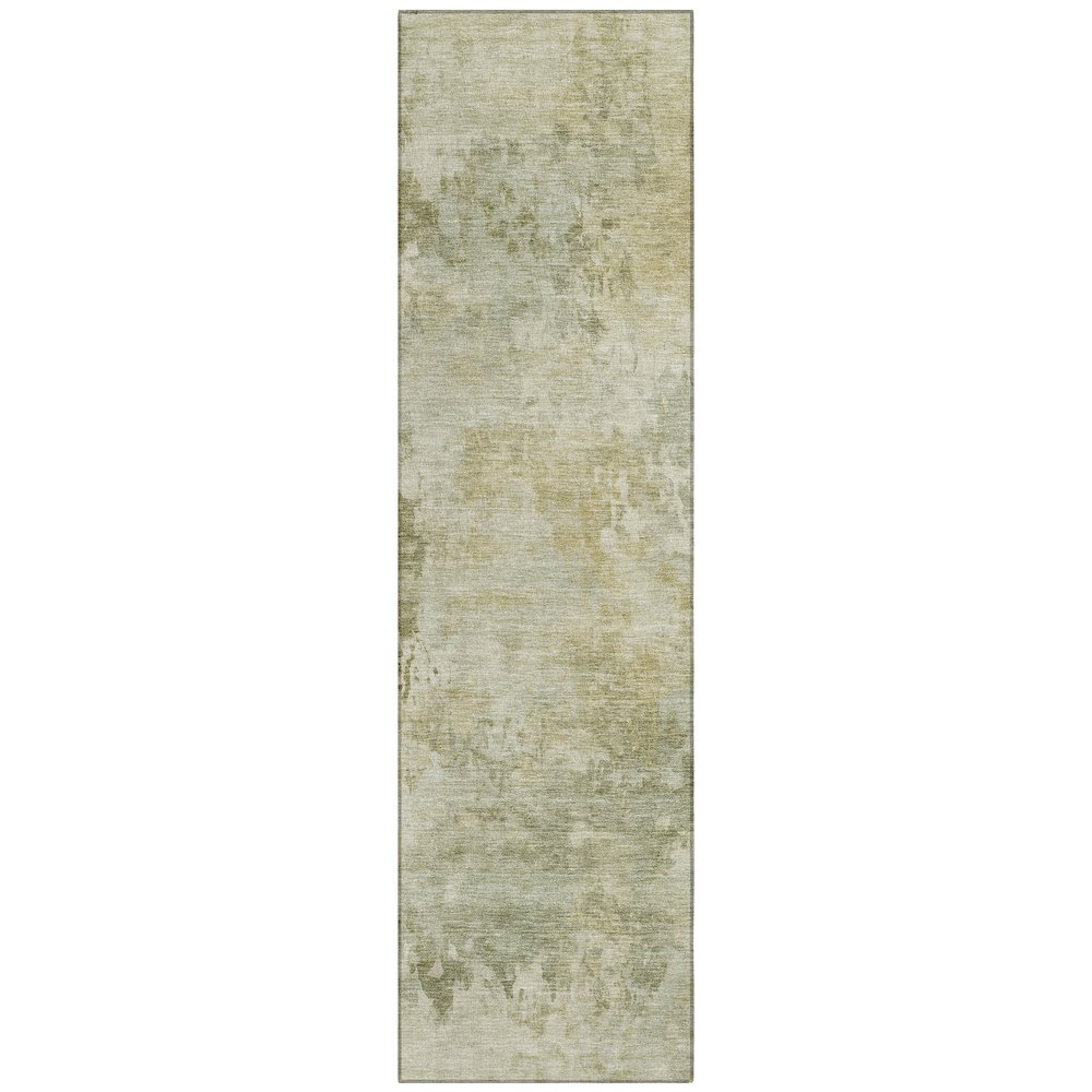 Machine Washable Indoor/Outdoor Chantille ACN2073 Sage 2'3" x 7'6" Runner Rug. Picture 1