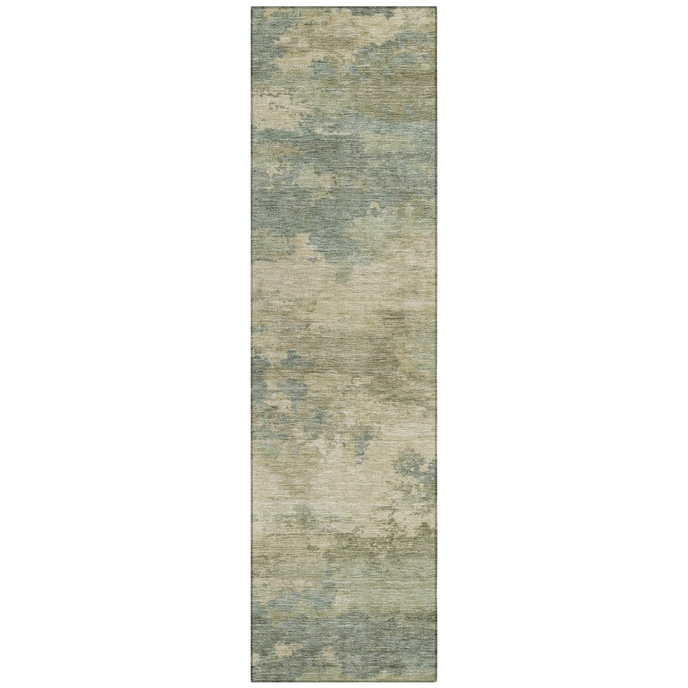 Machine Washable Indoor/Outdoor Chantille ACN2075 Seafoam 2'3" x 7'6" Runner Rug. Picture 1