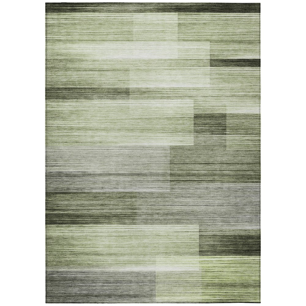 Machine Washable Indoor/Outdoor Chantille ACN2082 Green 2'6" x 3'10" Rug. Picture 1