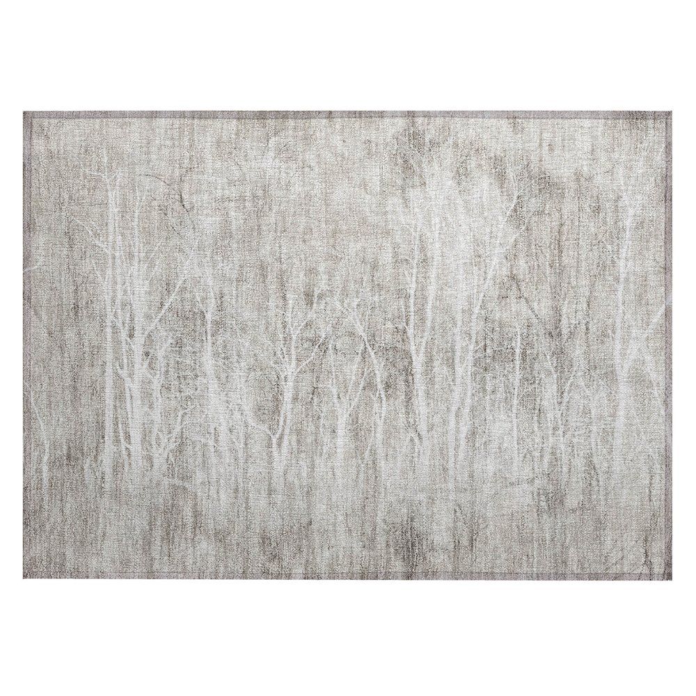 Machine Washable Indoor/Outdoor Chantille ACN2083 Silver 1'8" x 2'6" Rug. Picture 1