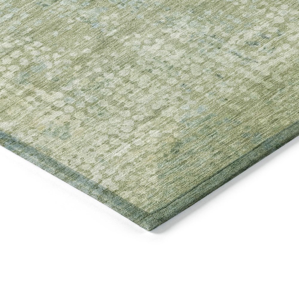 Machine Washable Indoor/Outdoor Chantille ACN2087 Green 1'8" x 2'6" Rug. Picture 3