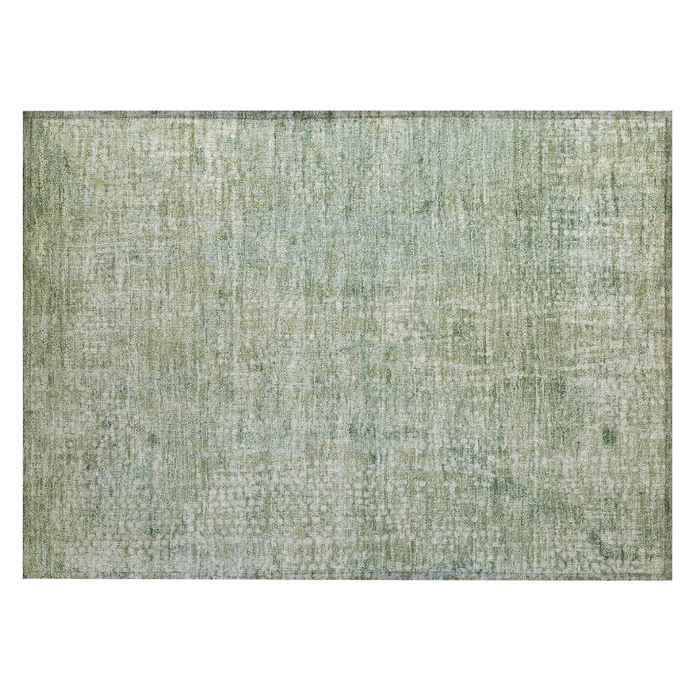 Machine Washable Indoor/Outdoor Chantille ACN2087 Green 1'8" x 2'6" Rug. Picture 1