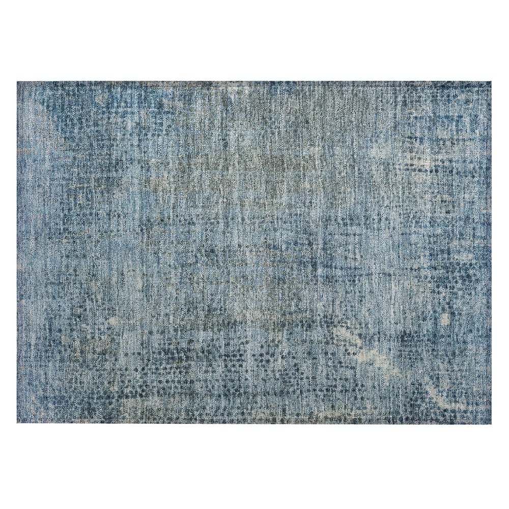 Machine Washable Indoor/Outdoor Chantille ACN2088 Blue 1'8" x 2'6" Rug. Picture 1