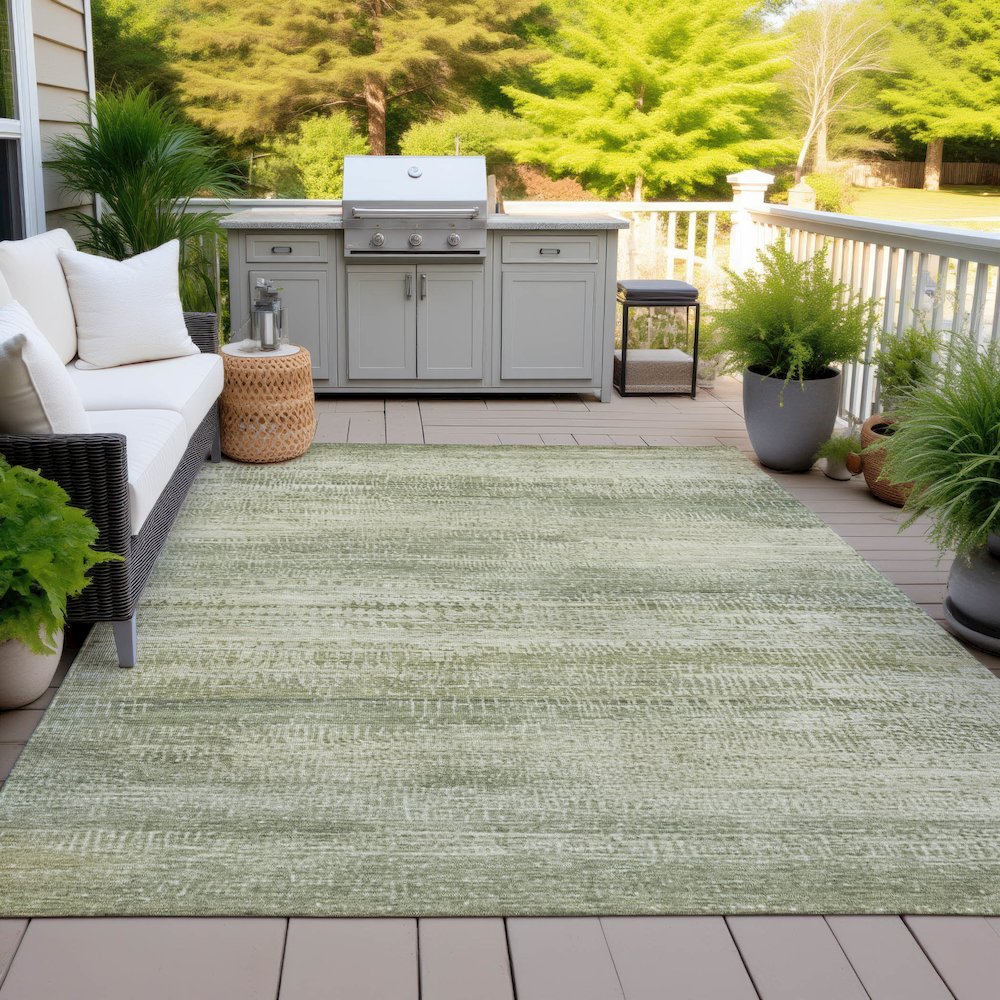 Machine Washable Indoor/Outdoor Chantille ACN2089 Aloe 2'6" x 3'10" Rug. Picture 7