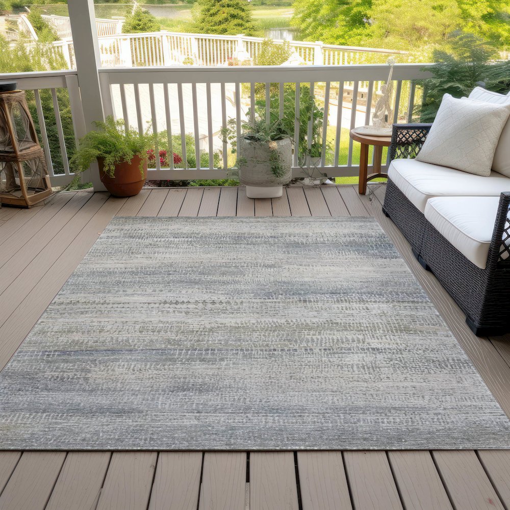 Machine Washable Indoor/Outdoor Chantille ACN2089 Linen 2'6" x 3'10" Rug. Picture 8