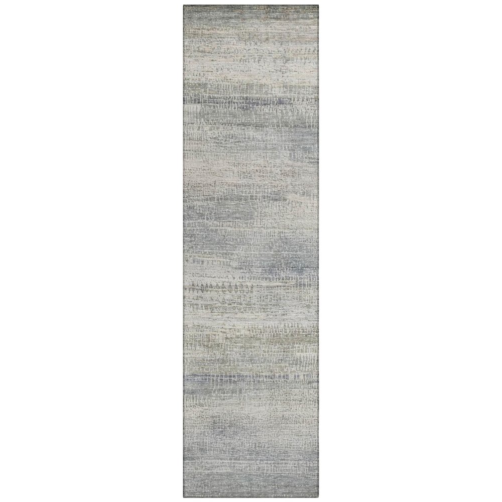 Machine Washable Indoor/Outdoor Chantille ACN2089 Linen 2'3" x 7'6" Runner Rug. Picture 1