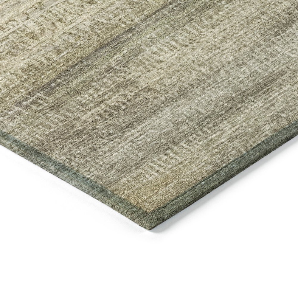 Machine Washable Indoor/Outdoor Chantille ACN2089 Taupe 1'8" x 2'6" Rug. Picture 3