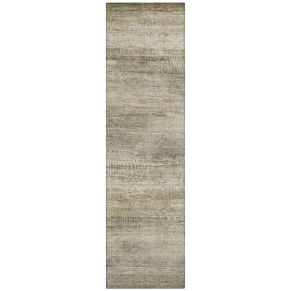 Machine Washable Indoor/Outdoor Chantille ACN2089 Taupe 2'3" x 7'6" Runner Rug. Picture 1