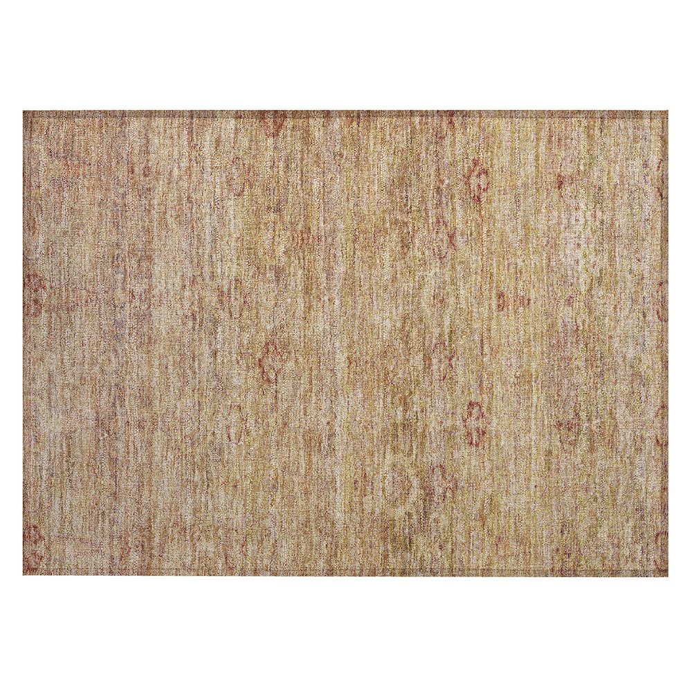 Machine Washable Indoor/Outdoor Chantille ACN2090 Coral 1'8" x 2'6" Rug. Picture 1